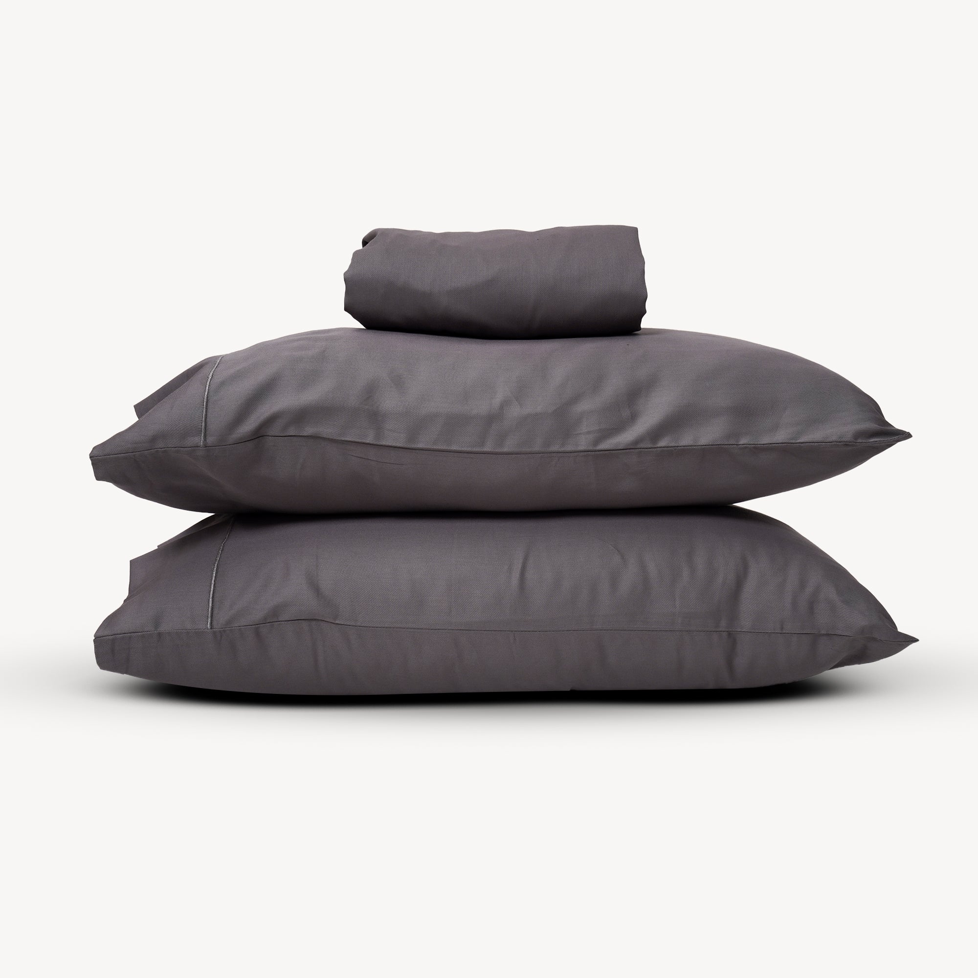 Charcoal Solid bed Sheet Set