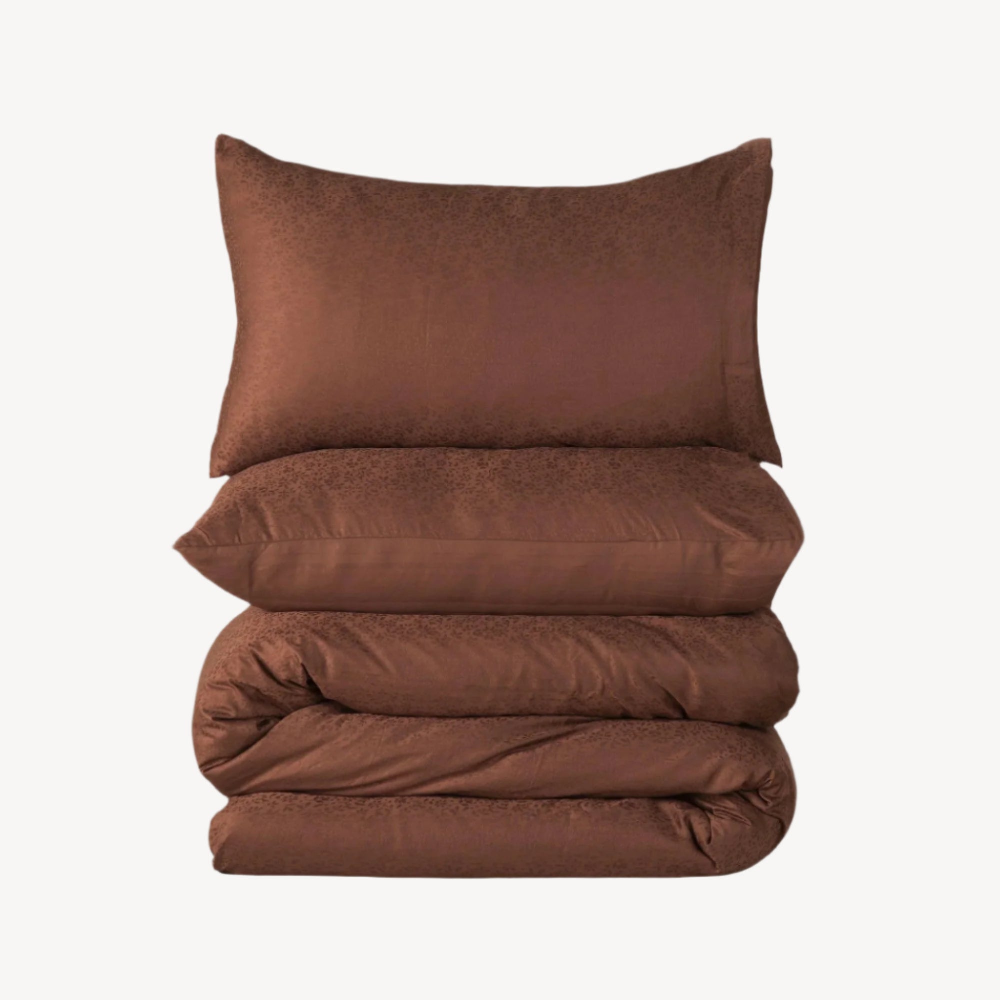 Cocoa Front Reversible Duvet Cover Set - THE LINEN COMPANY