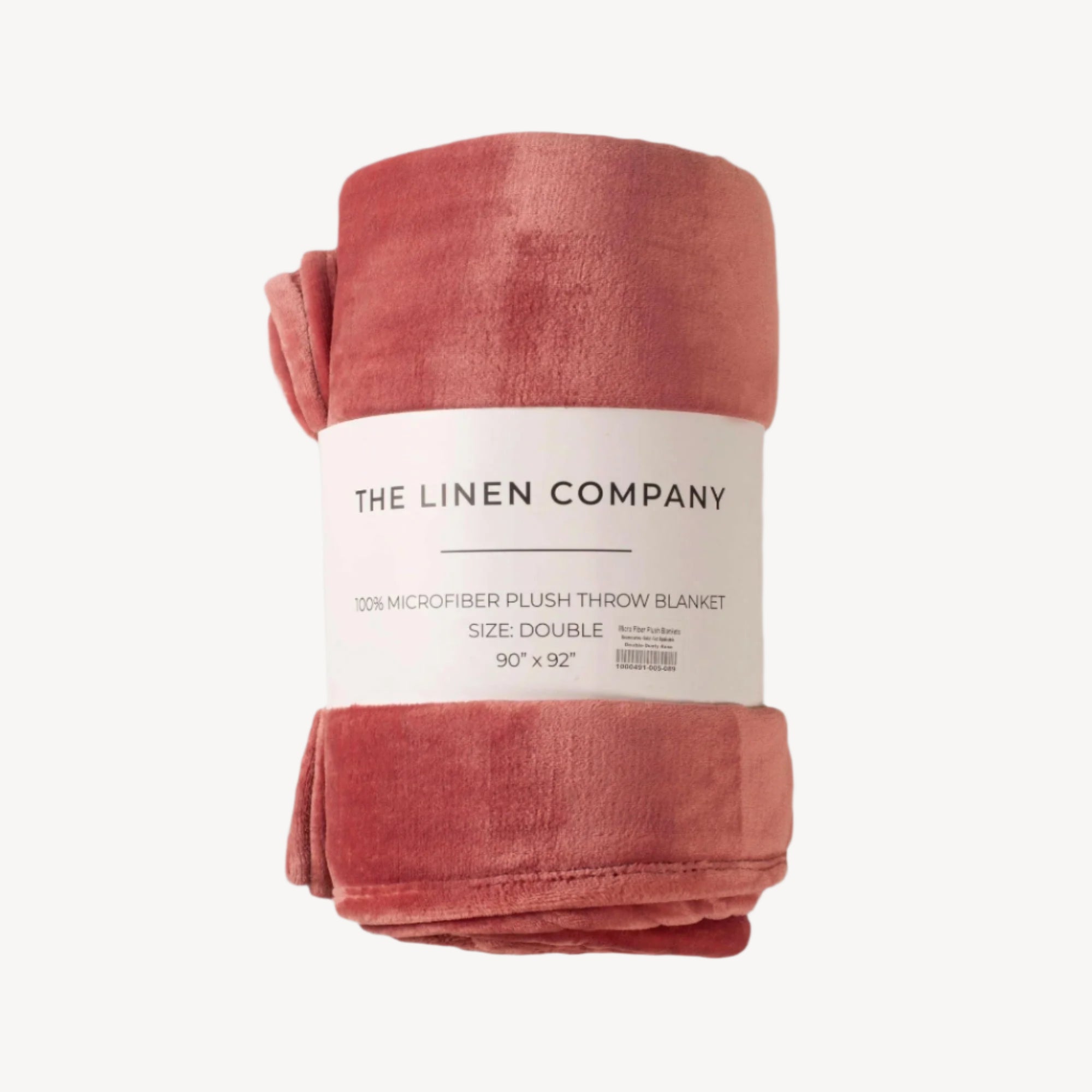 Dusty Rose Microfiber Plush Blanket - THE LINEN COMPANY
