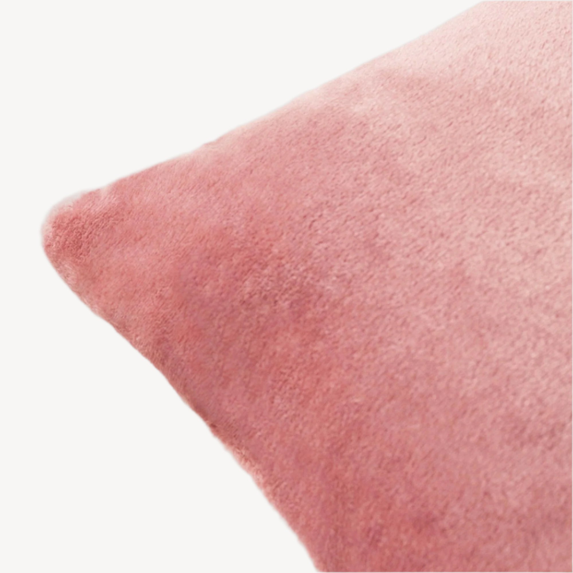 Dusty Rose Plush Cushion - THE LINEN COMPANY