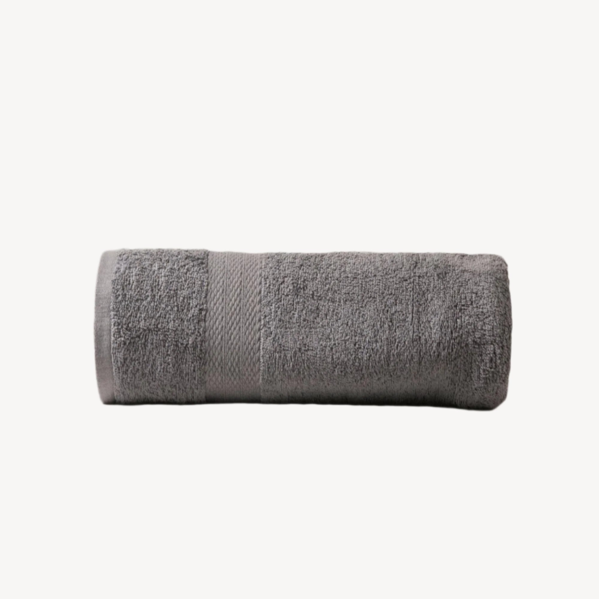 Grey Lattice Triple Stripe Hand Towel - THE LINEN COMPANY