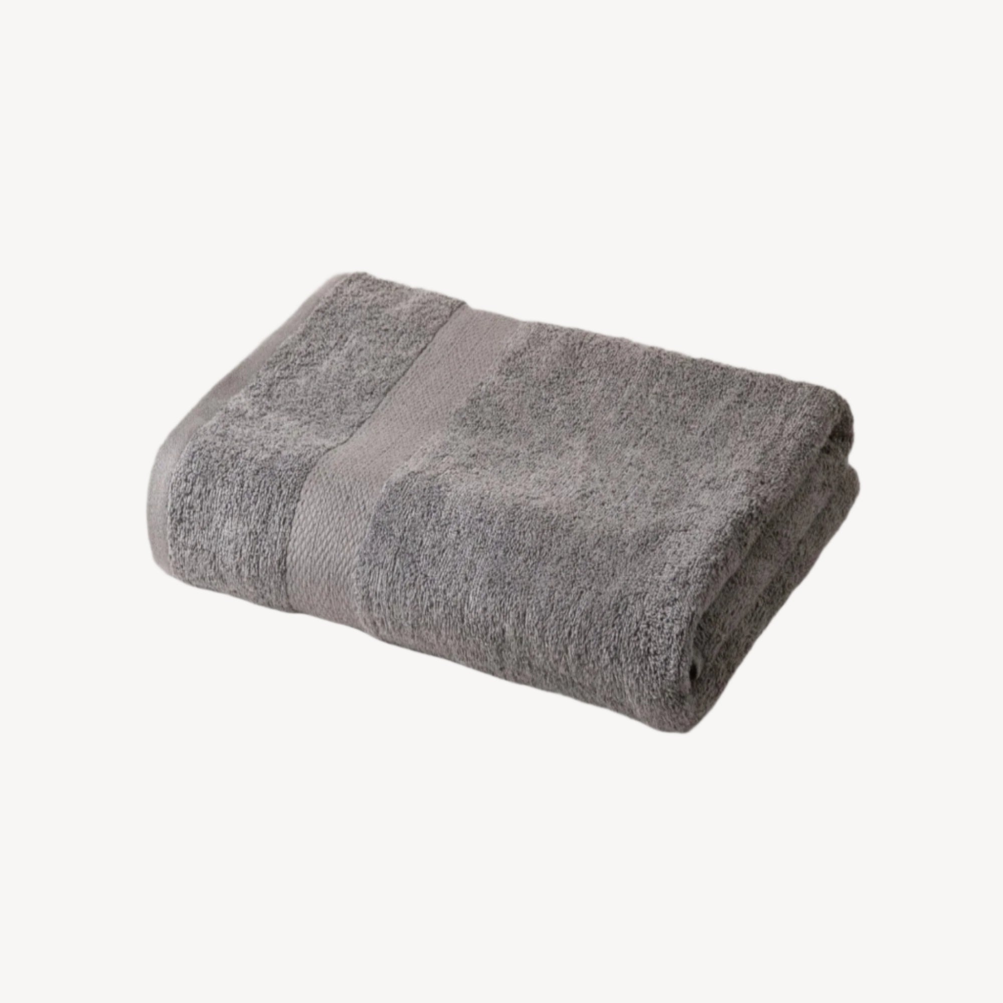 Grey Lattice Triple Stripe Hand Towel - THE LINEN COMPANY