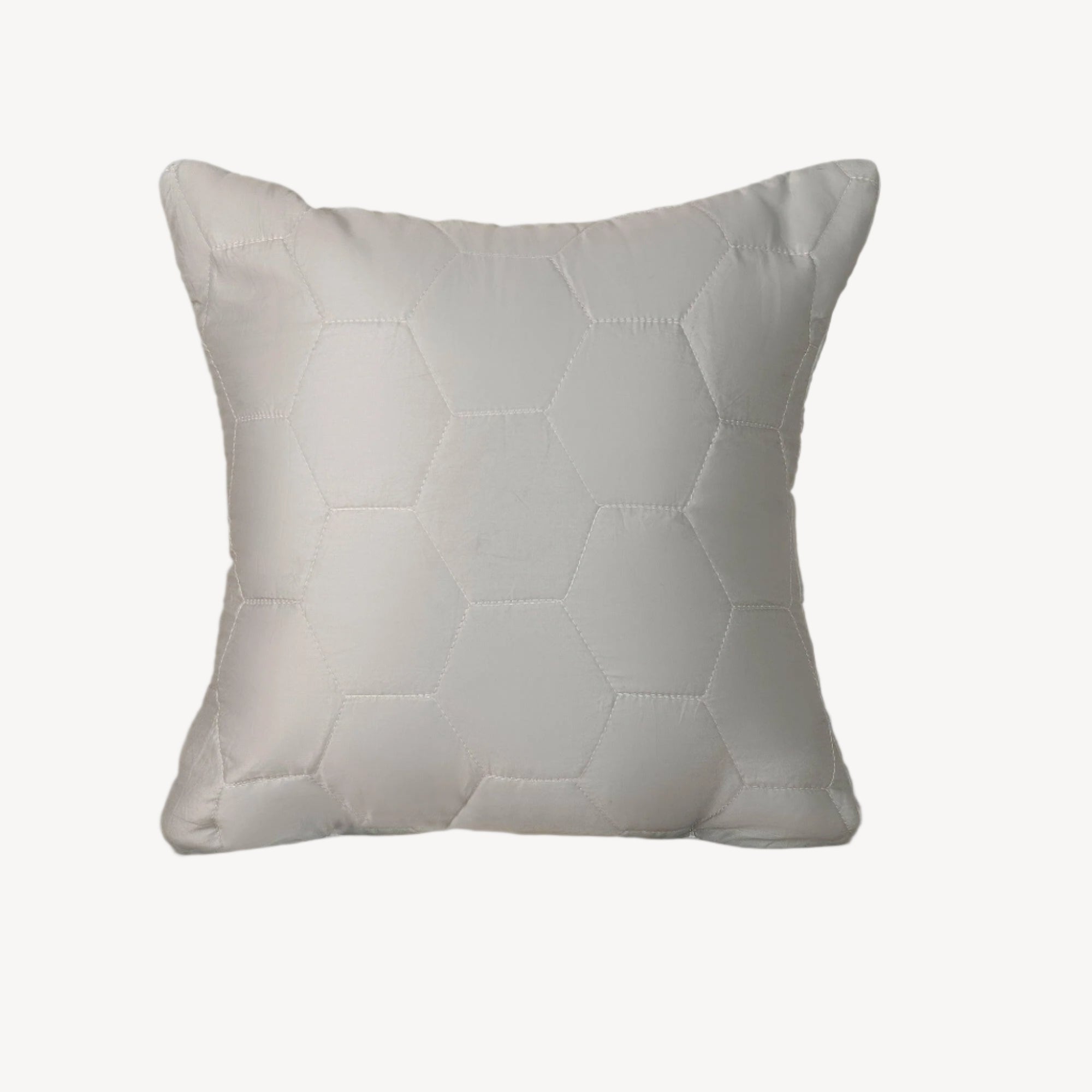 Grey Quilted Cushion Cover - THE LINEN COMPANY