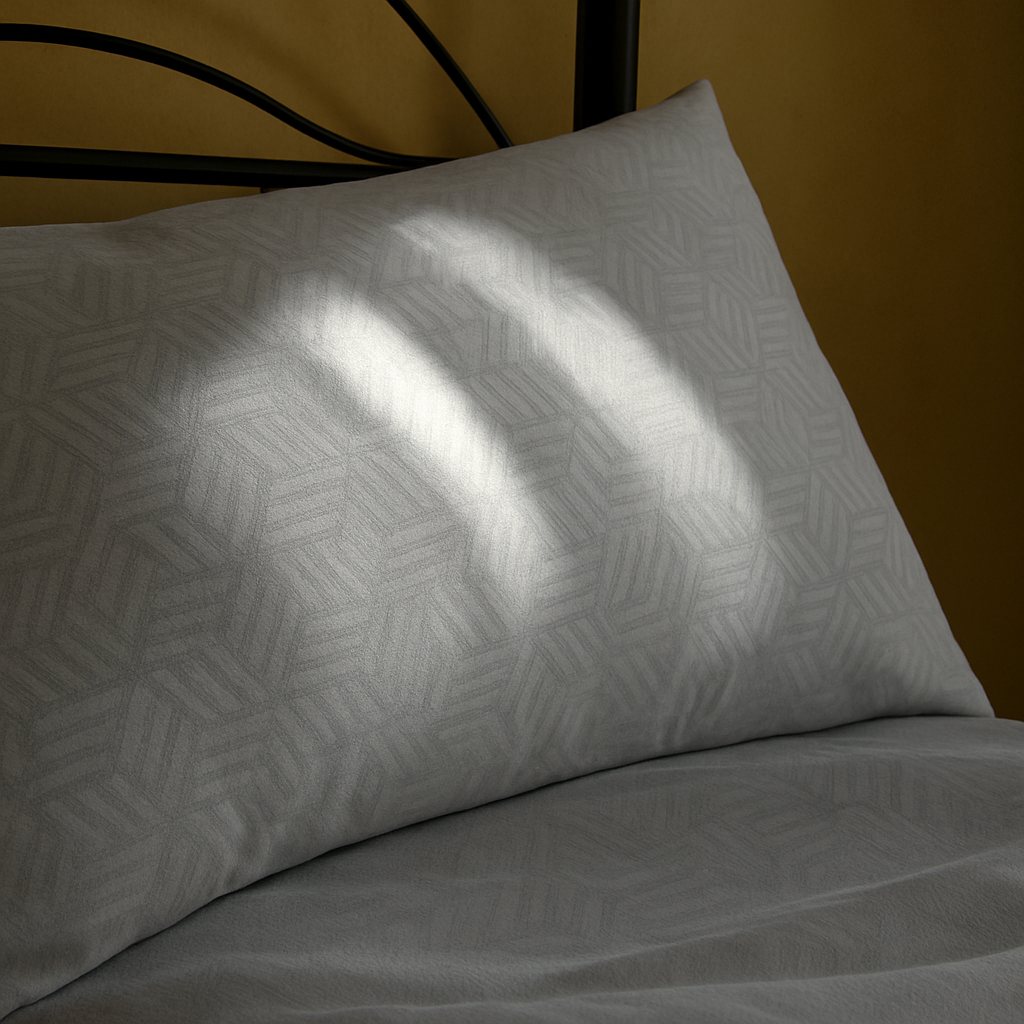 Grey Jacquard Duvet Cover Set-Luxe Edition