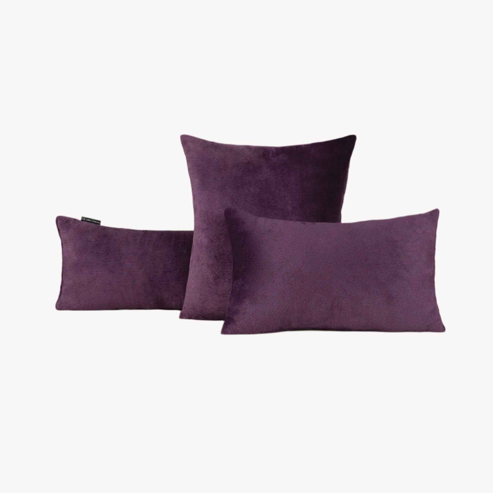 Plum Plush Cushion - THE LINEN COMPANY