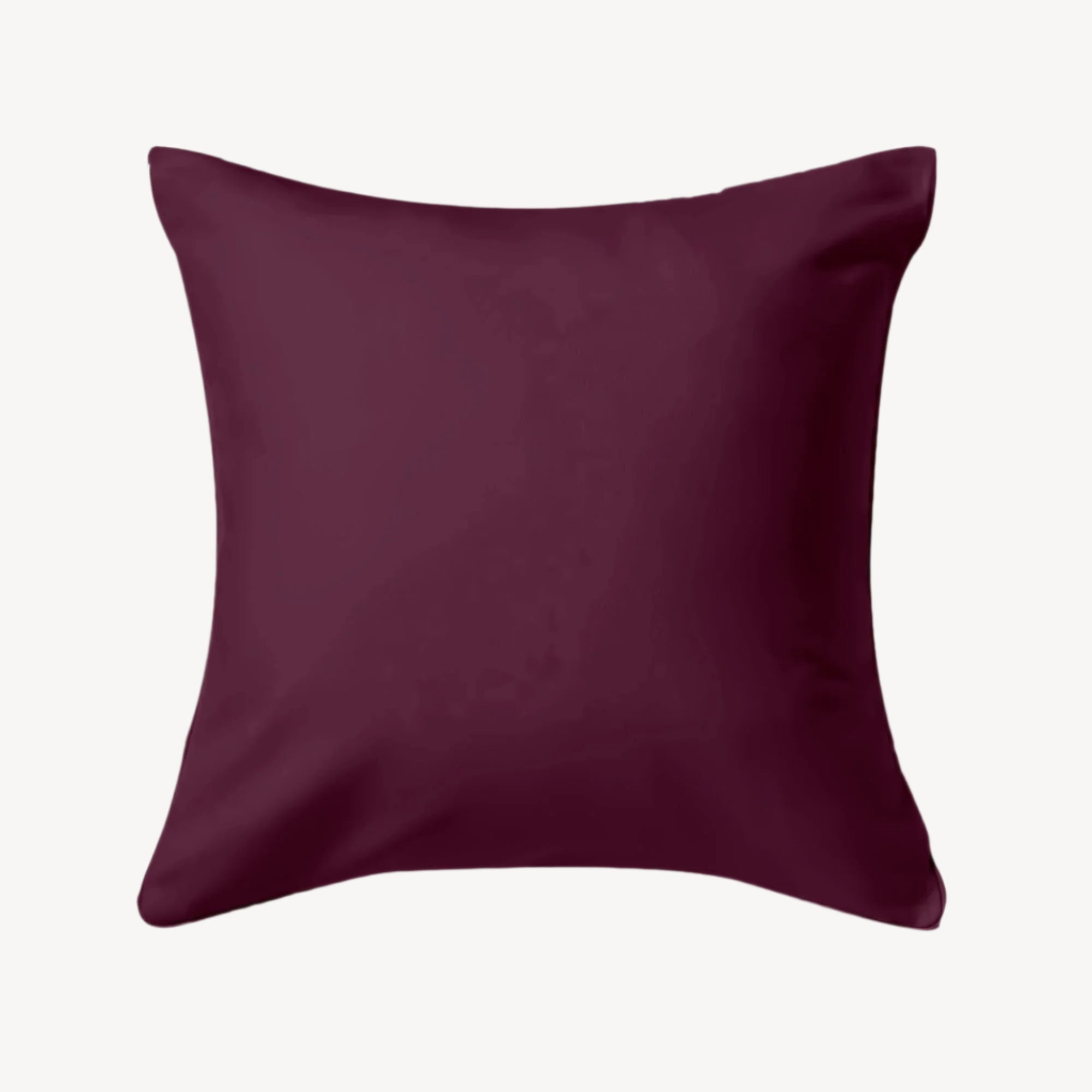 Plum Solid Cushion Cover - THE LINEN COMPANY