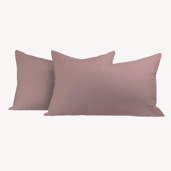 Rose Pink Solid Pillowcases - THE LINEN COMPANY