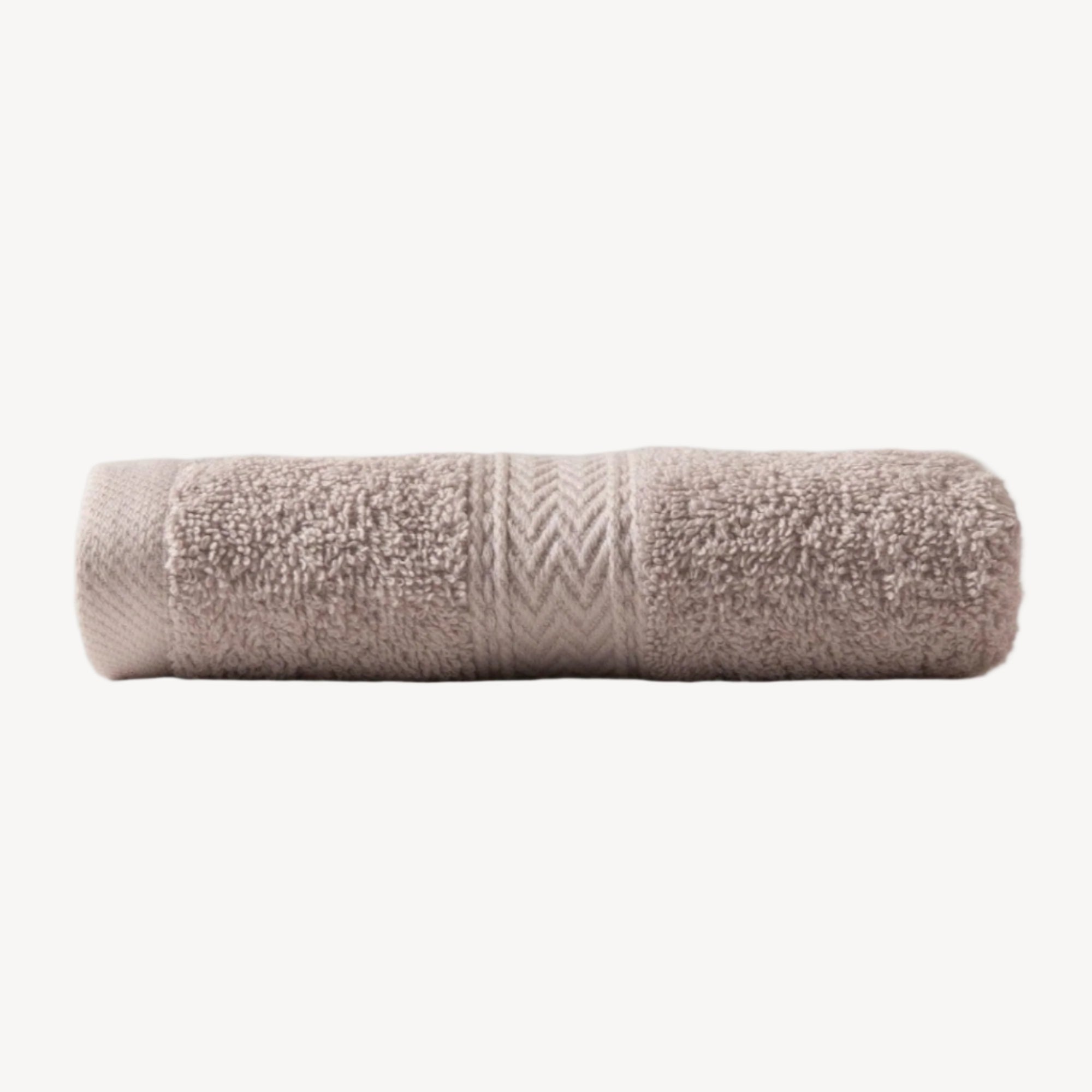 Silver Grey Zigzag Hand Towel - THE LINEN COMPANY