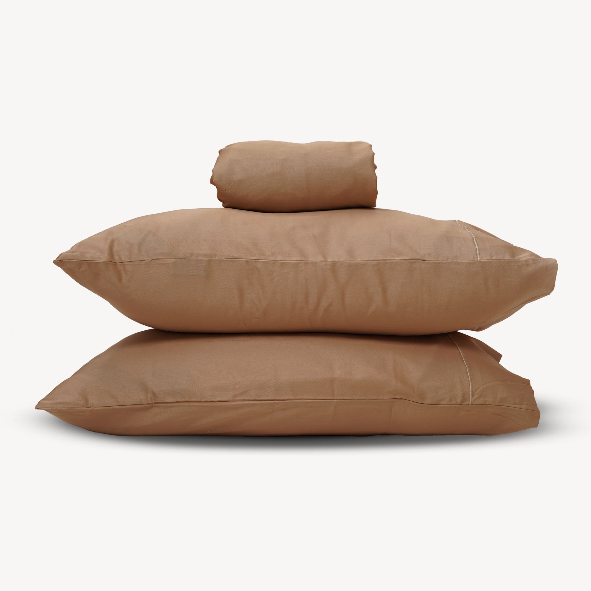 Golden Solid Bed Sheet Set
