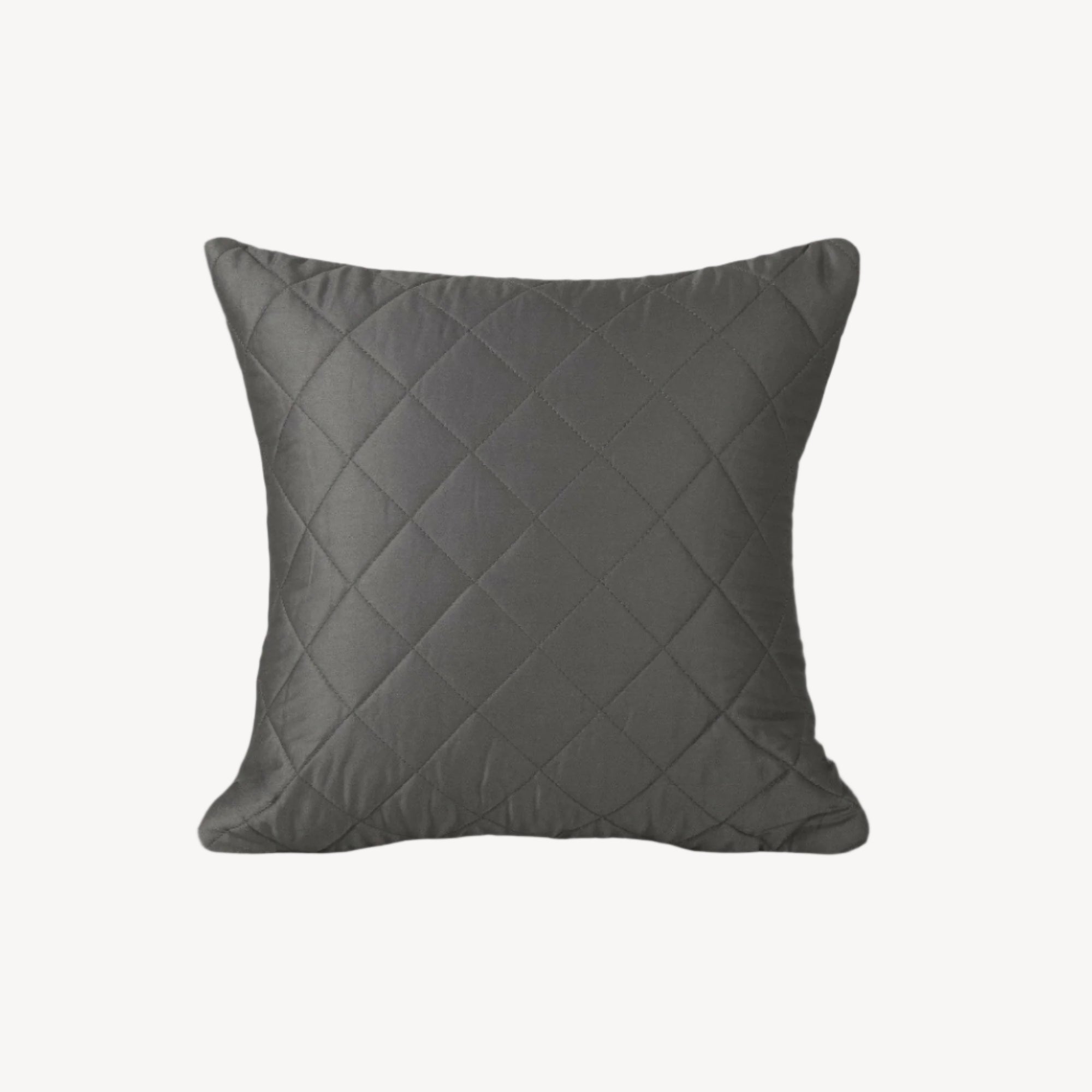 Steel Quilted Cushion Cover - THE LINEN COMPANY