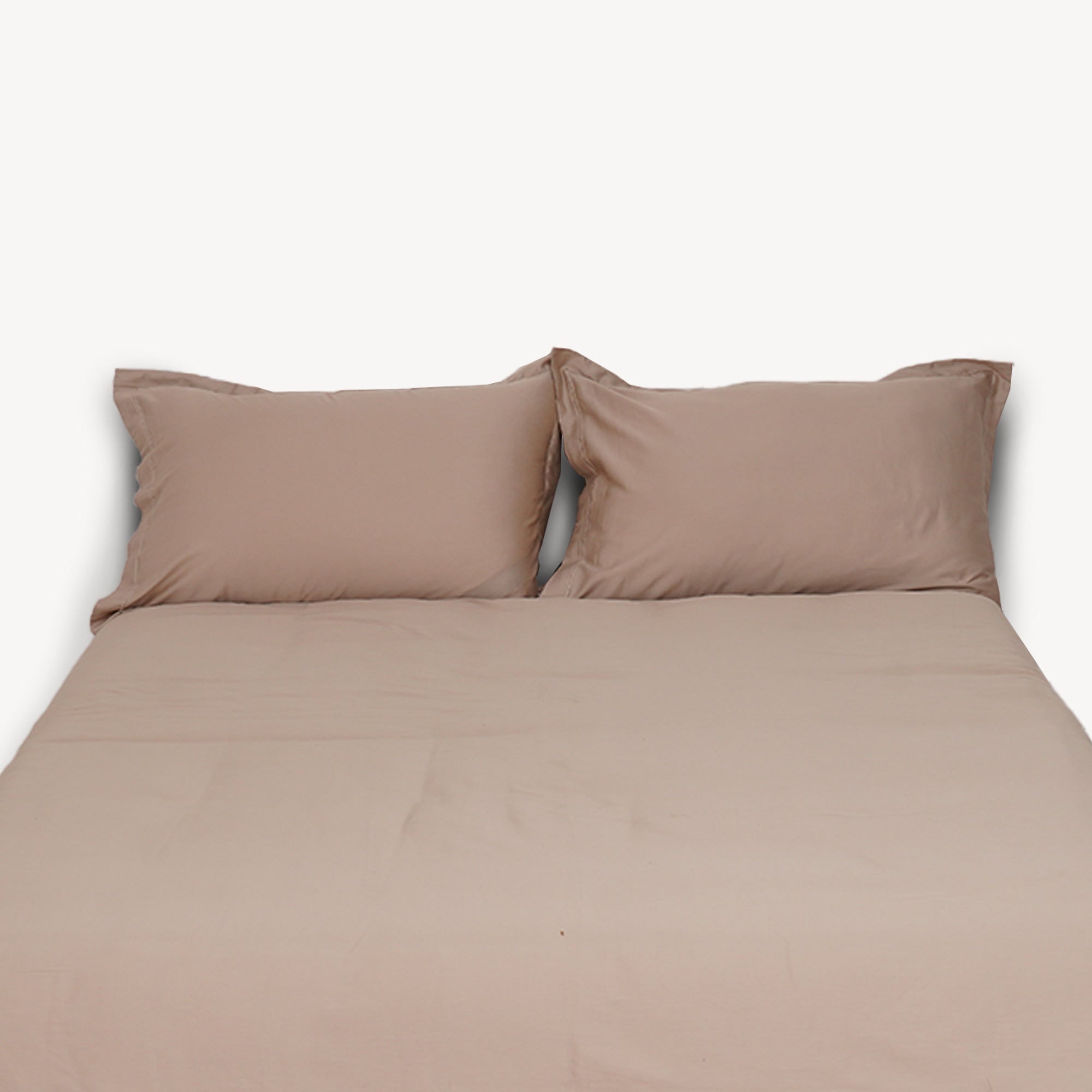 Taupe Solid Duvet Cover Set