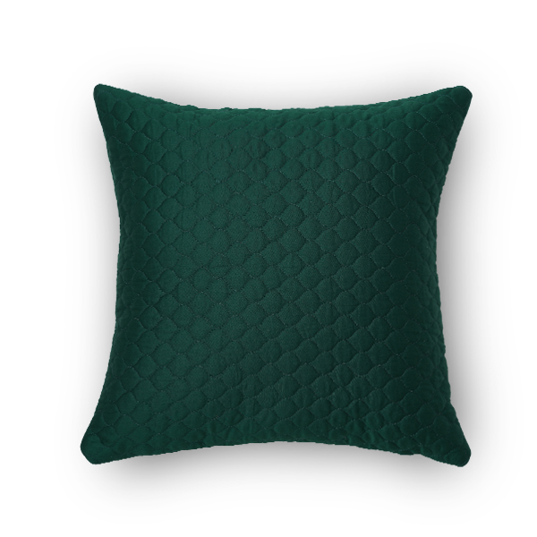 The Linen Company Accessories 16X16 Bottle Green Cushion Cover