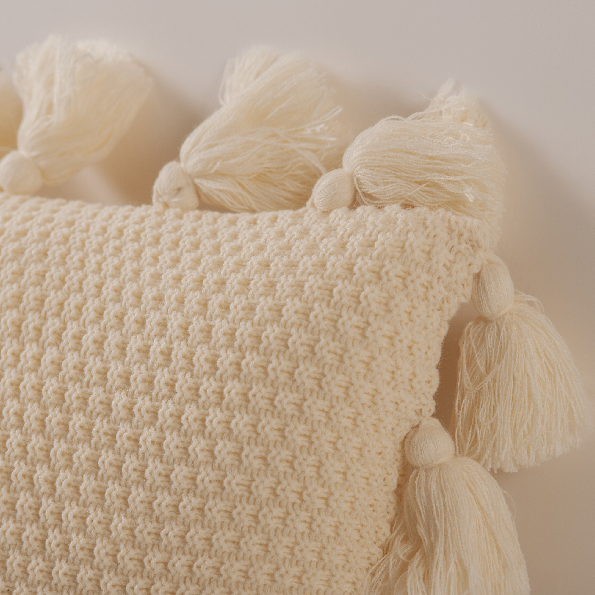 The Linen Company Accessories 16X16 Off-White Cozy Knit Cushion Cover Off White Cozy Knit Cushion Cover | Accessories | The Linen Company