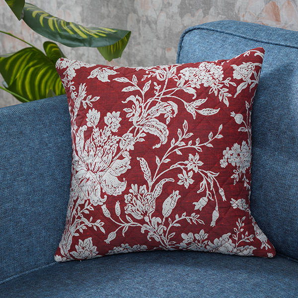 The Linen Company Accessories 16X16 Pedro Floral Red Cushion Cover
