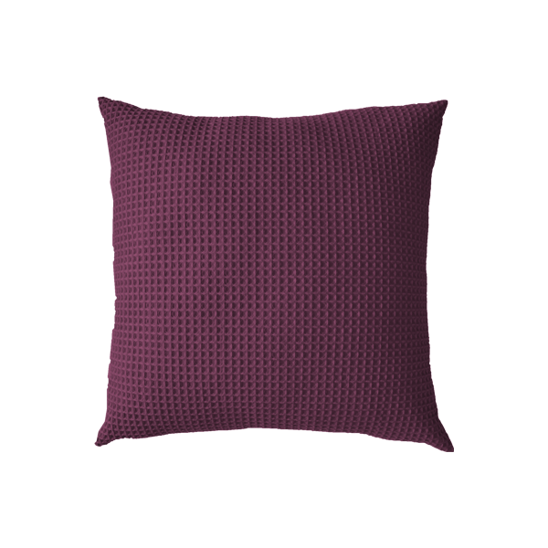 The Linen Company Accessories 16X16 Plum Waffle Cushion Cover