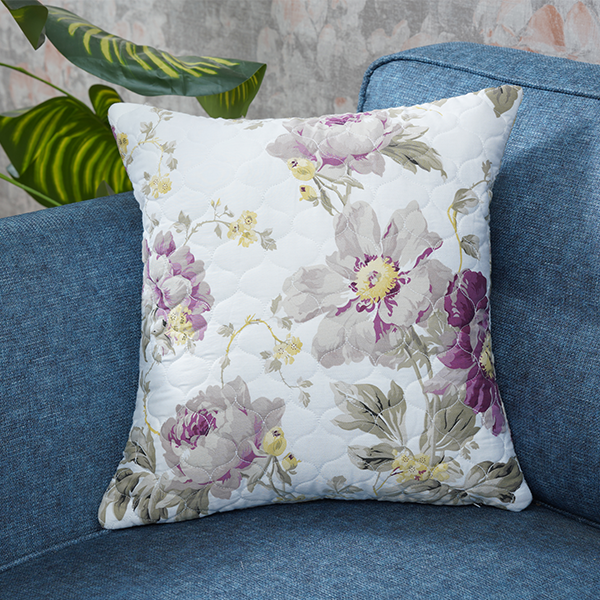 The Linen Company Accessories 16X16 Purple Rose Cushion Cover