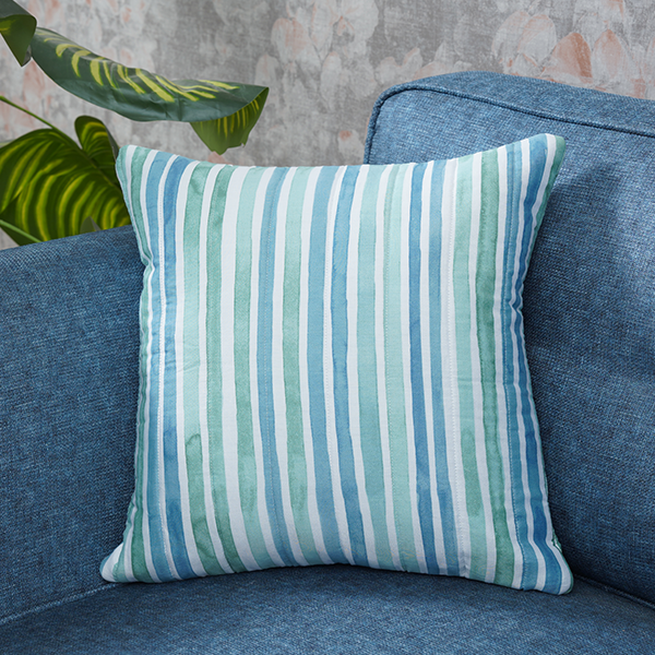 The Linen Company Accessories 16X16 Sea Stripes Cushion Cover