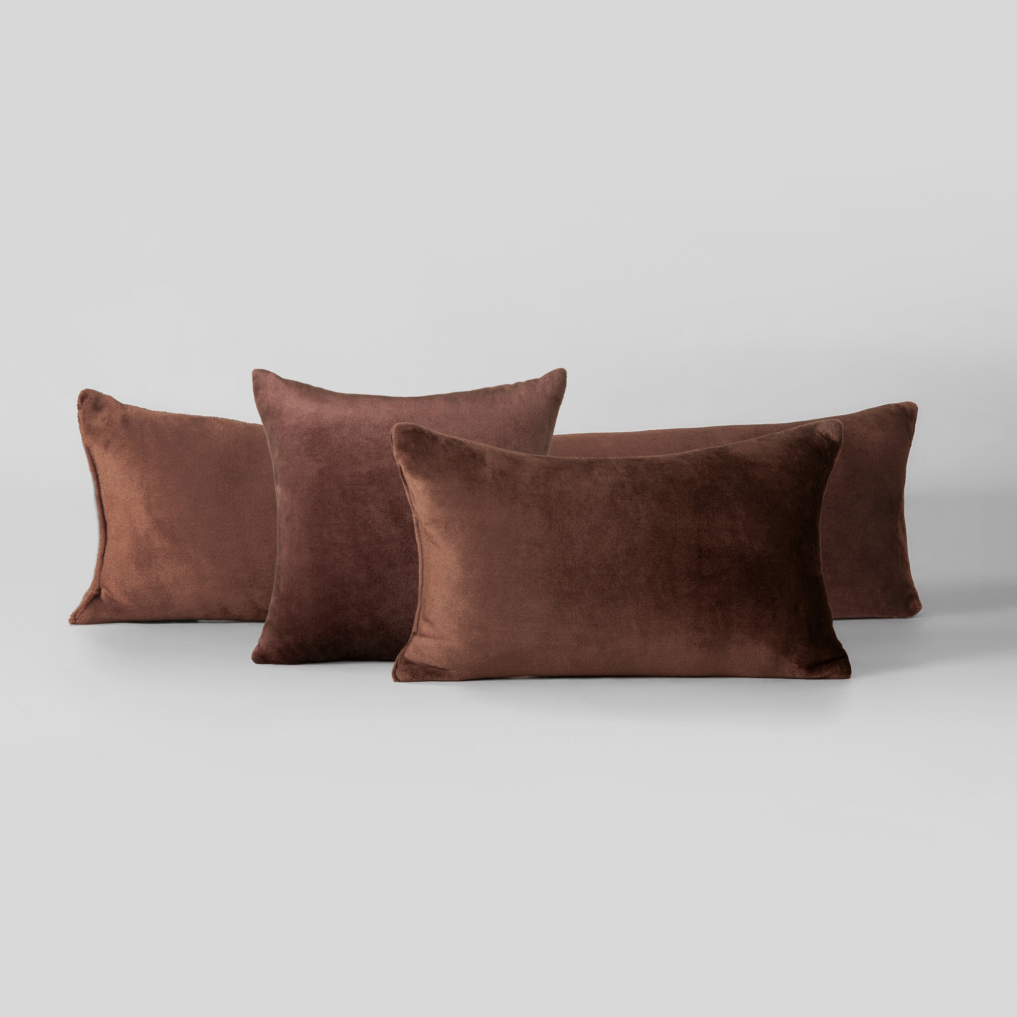 The Linen Company Accessories Brown Plush Cushion