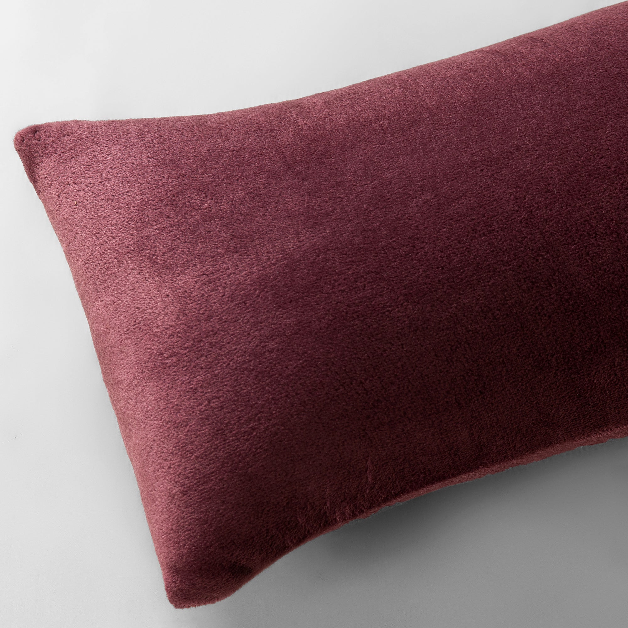 The Linen Company Accessories Burgundy Plush Cushion