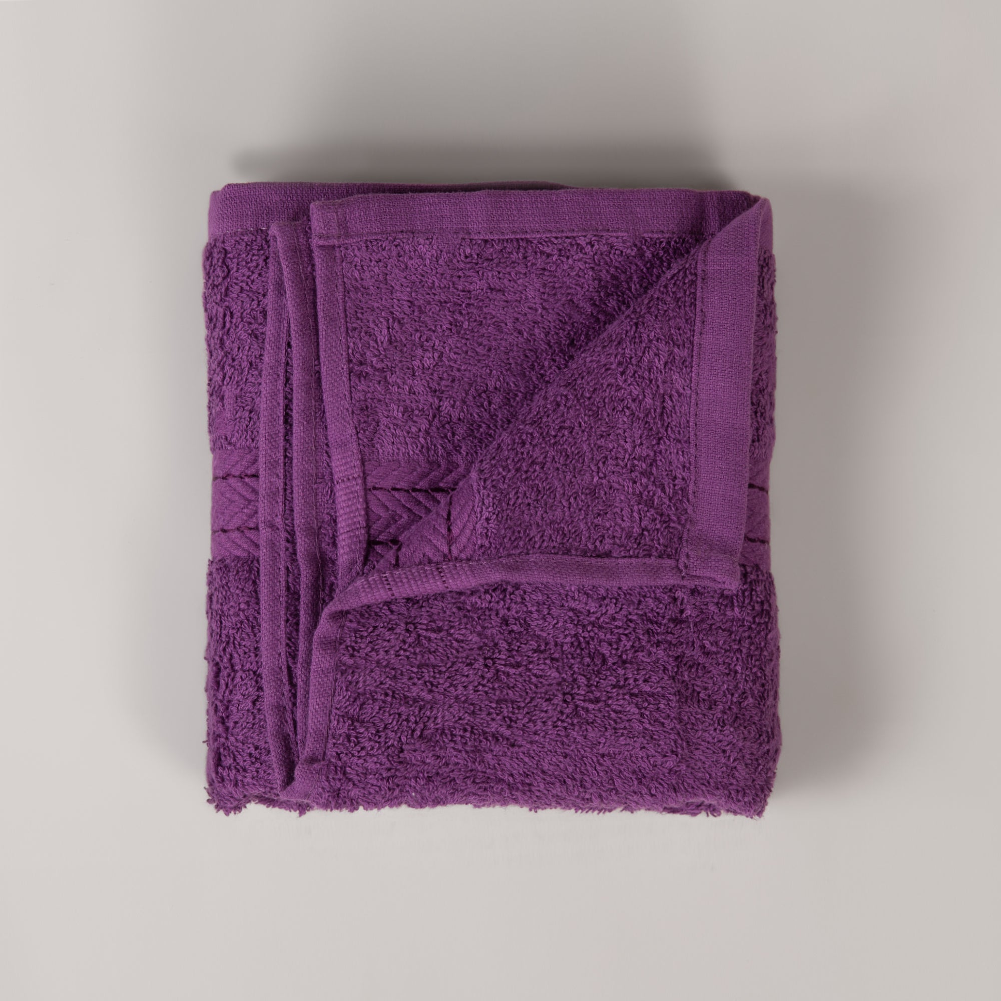 The Linen Company Accessories Hand Purple Zigzag Hand Towel