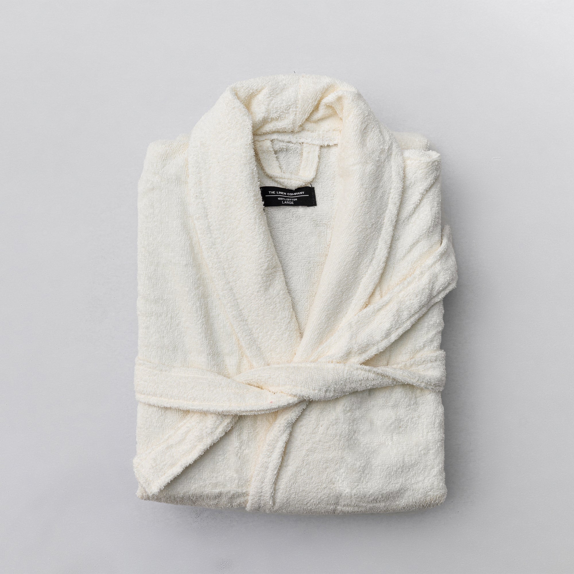 The Linen Company Accessories Large Ivory Collared Bathrobe Cover