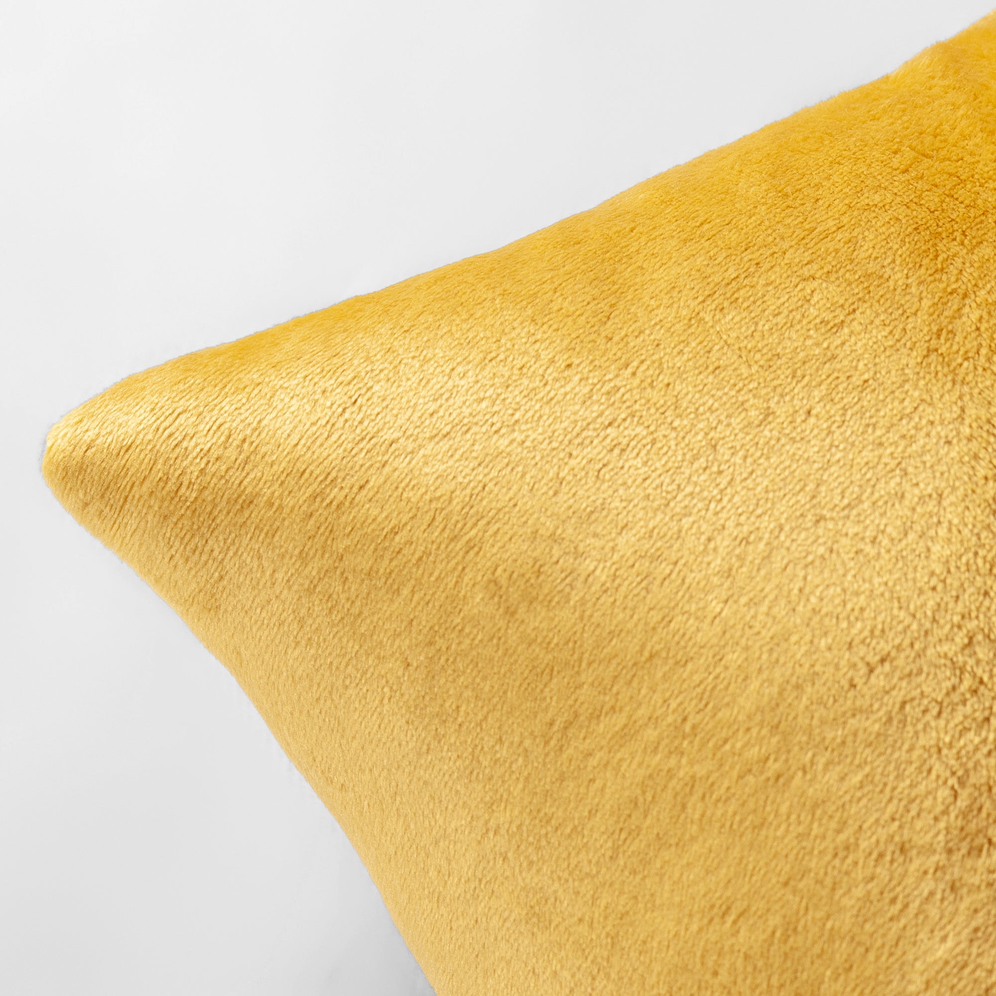 The Linen Company Accessories Mustard Plush Cushion