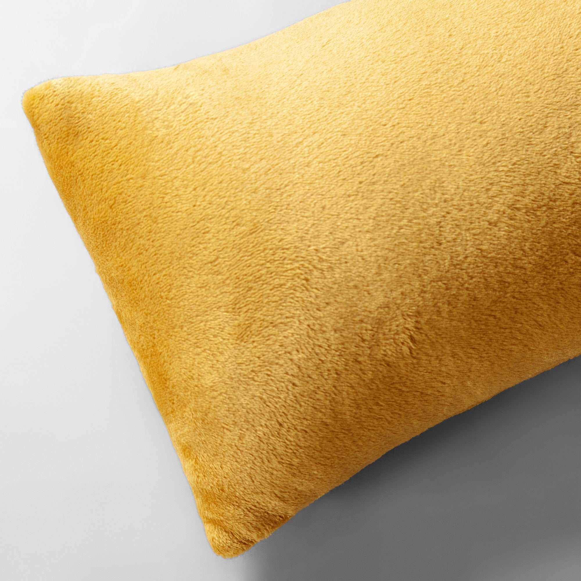 The Linen Company Accessories Mustard Plush Cushion
