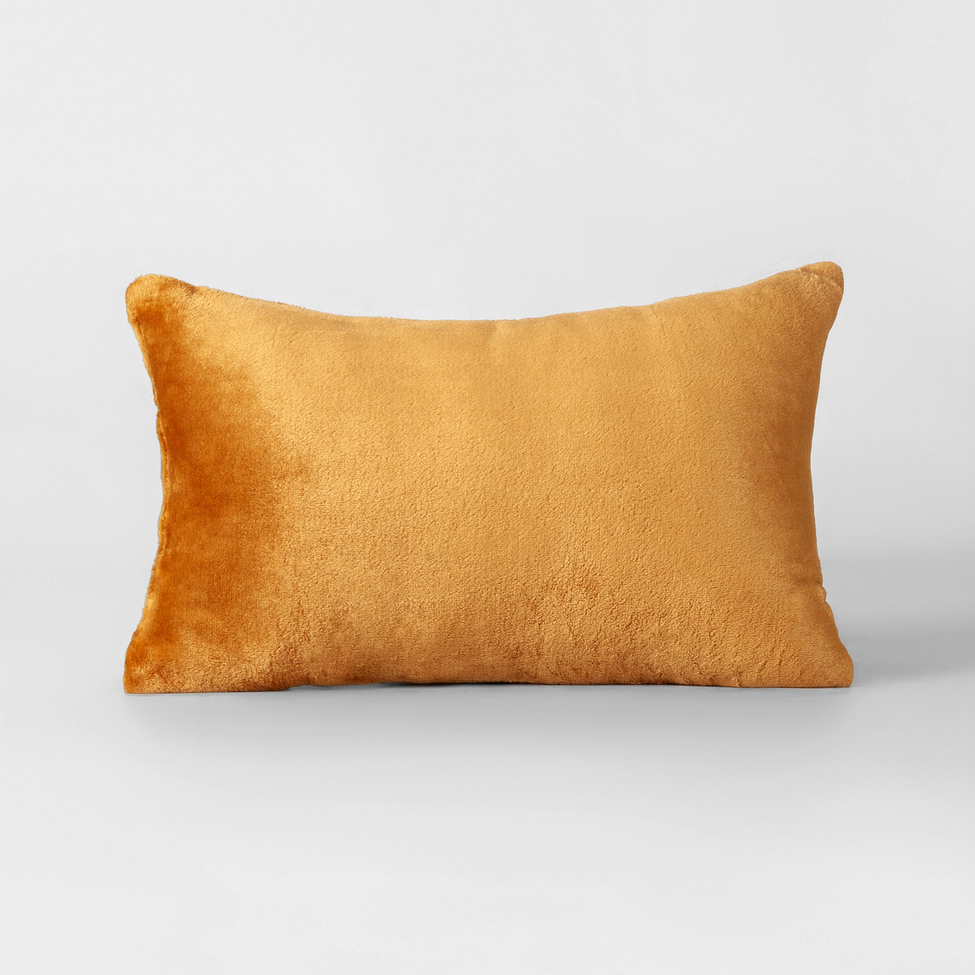 The Linen Company Accessories Rectangular Camel Plush Cushion