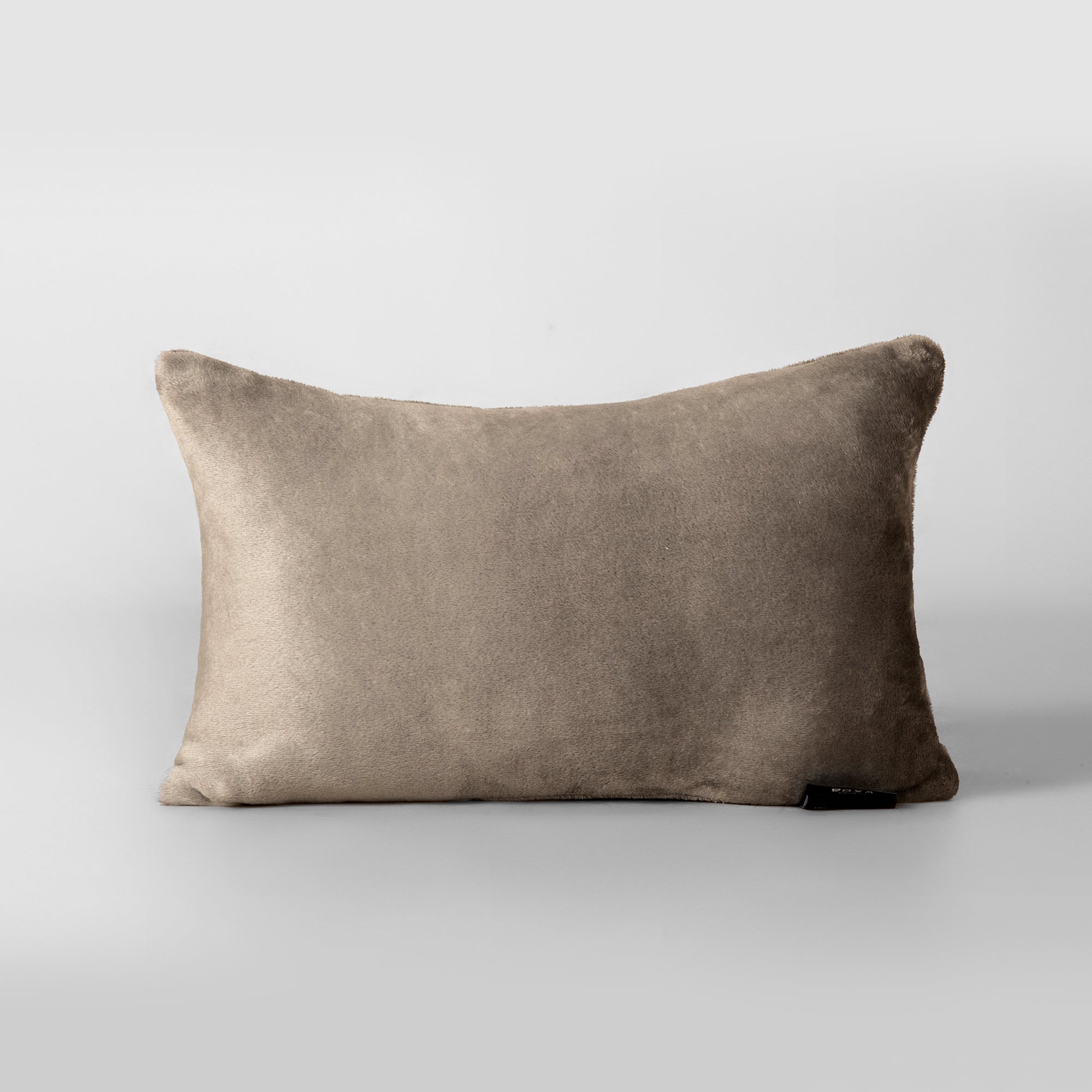 The Linen Company Accessories Rectangular Charcoal Plush Cushion