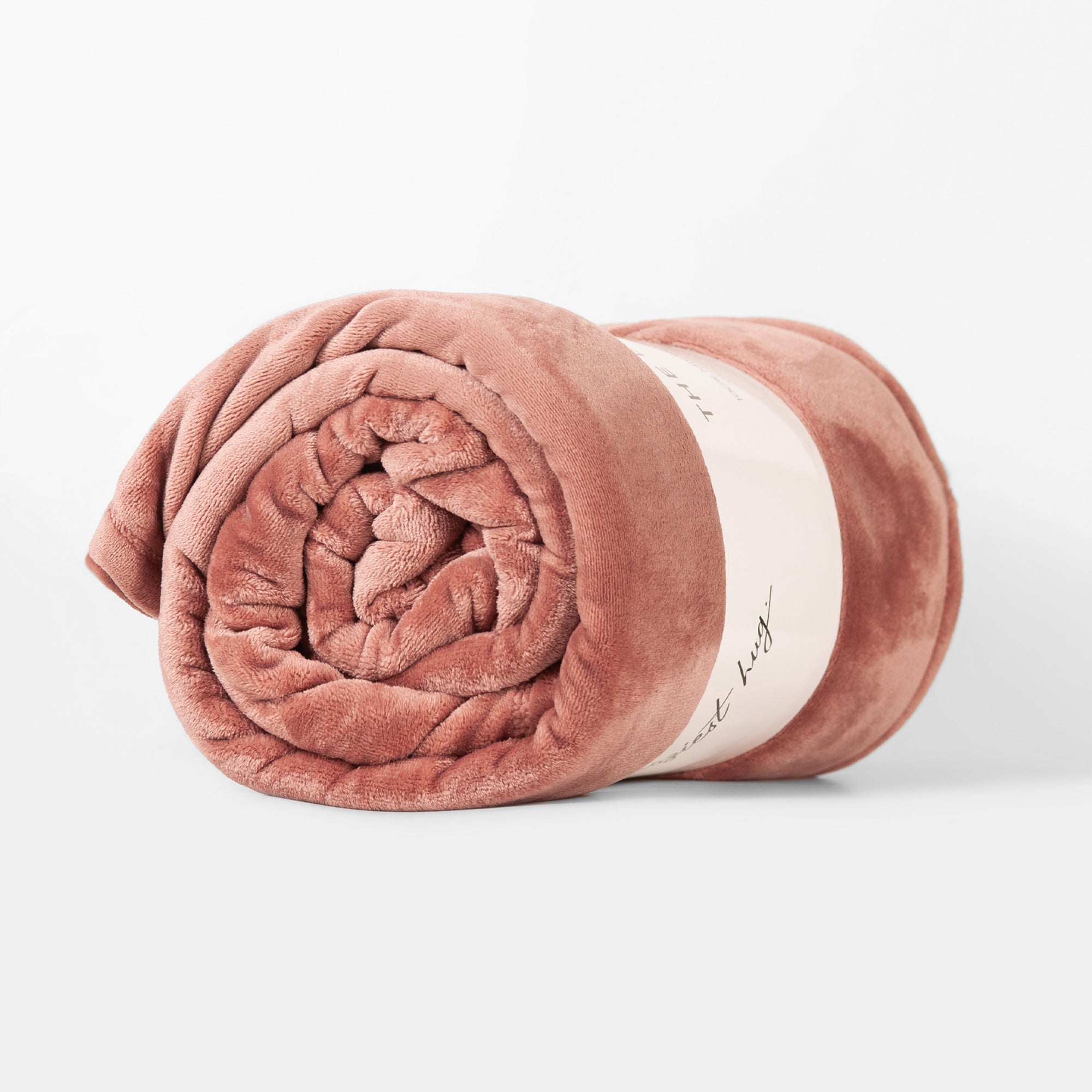 The Linen Company Accessories Rose Wood Micro Fiber Plush Blankets