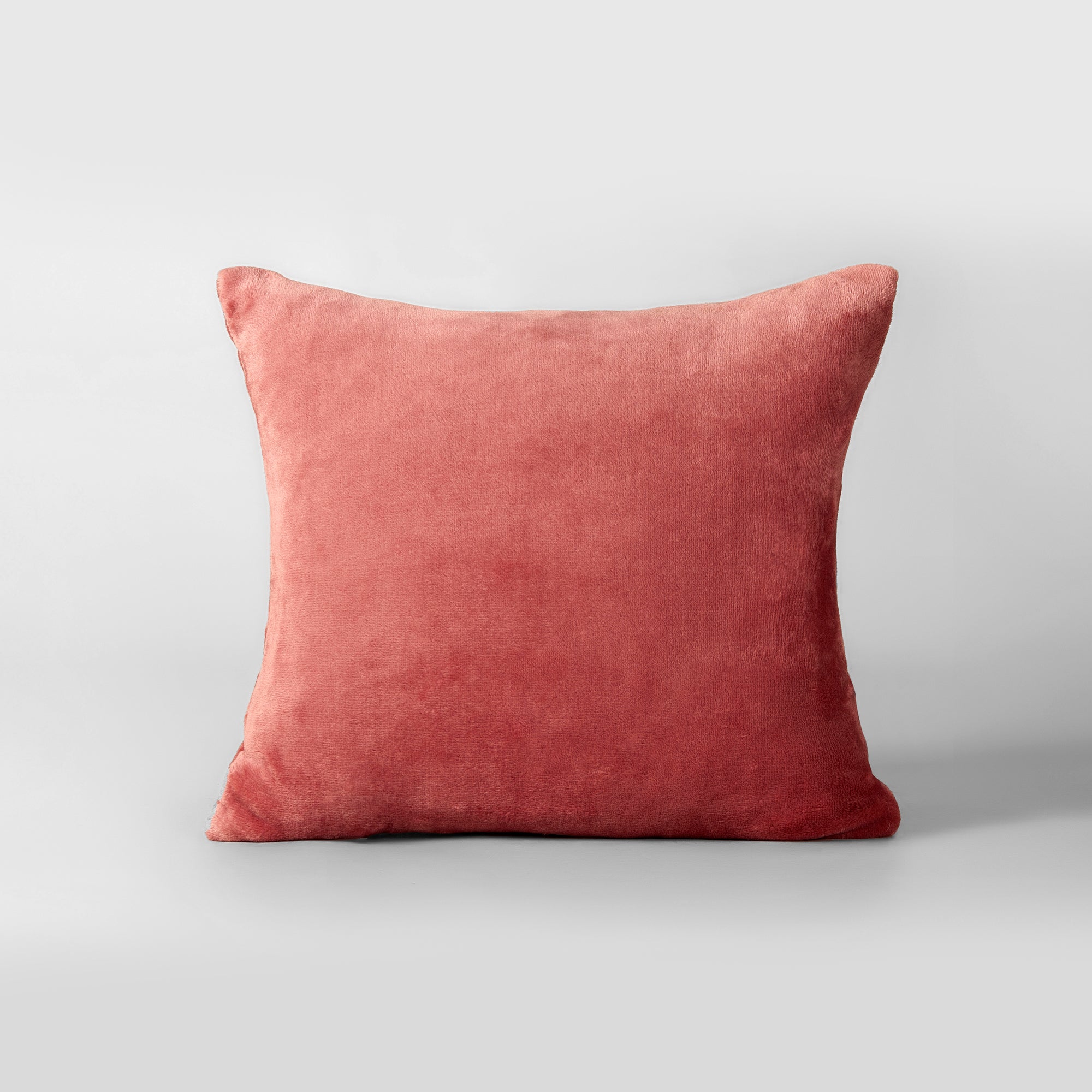 The Linen Company Accessories Square Dusty Rose Plush Cushion