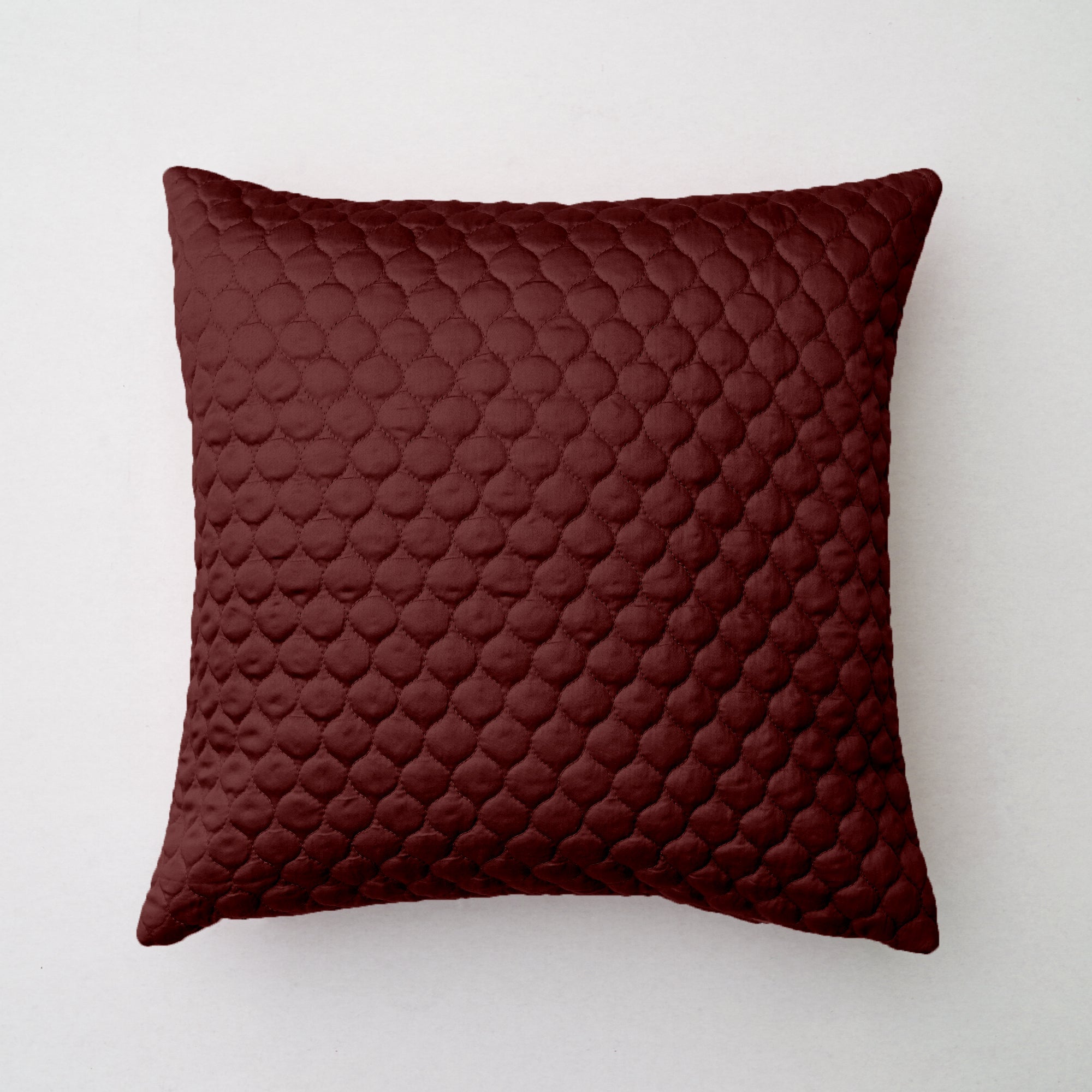 The Linen Company Accessories Standard Burgundy Solid Cushion Cover