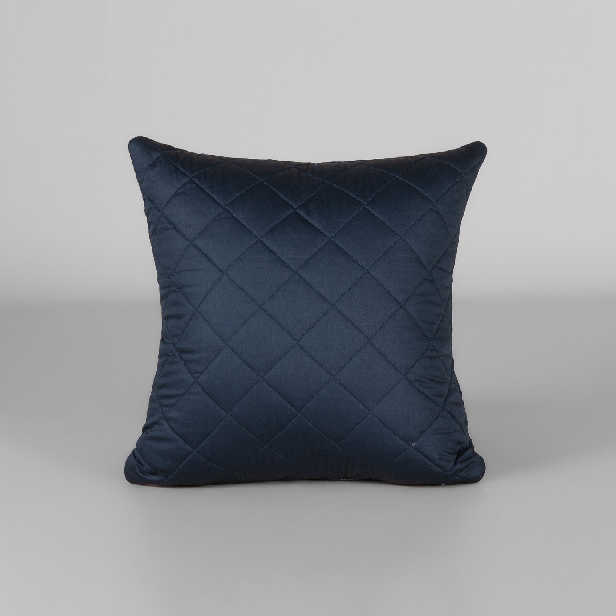 The Linen Company Accessories Standard Navy Quilted Cushion Cover