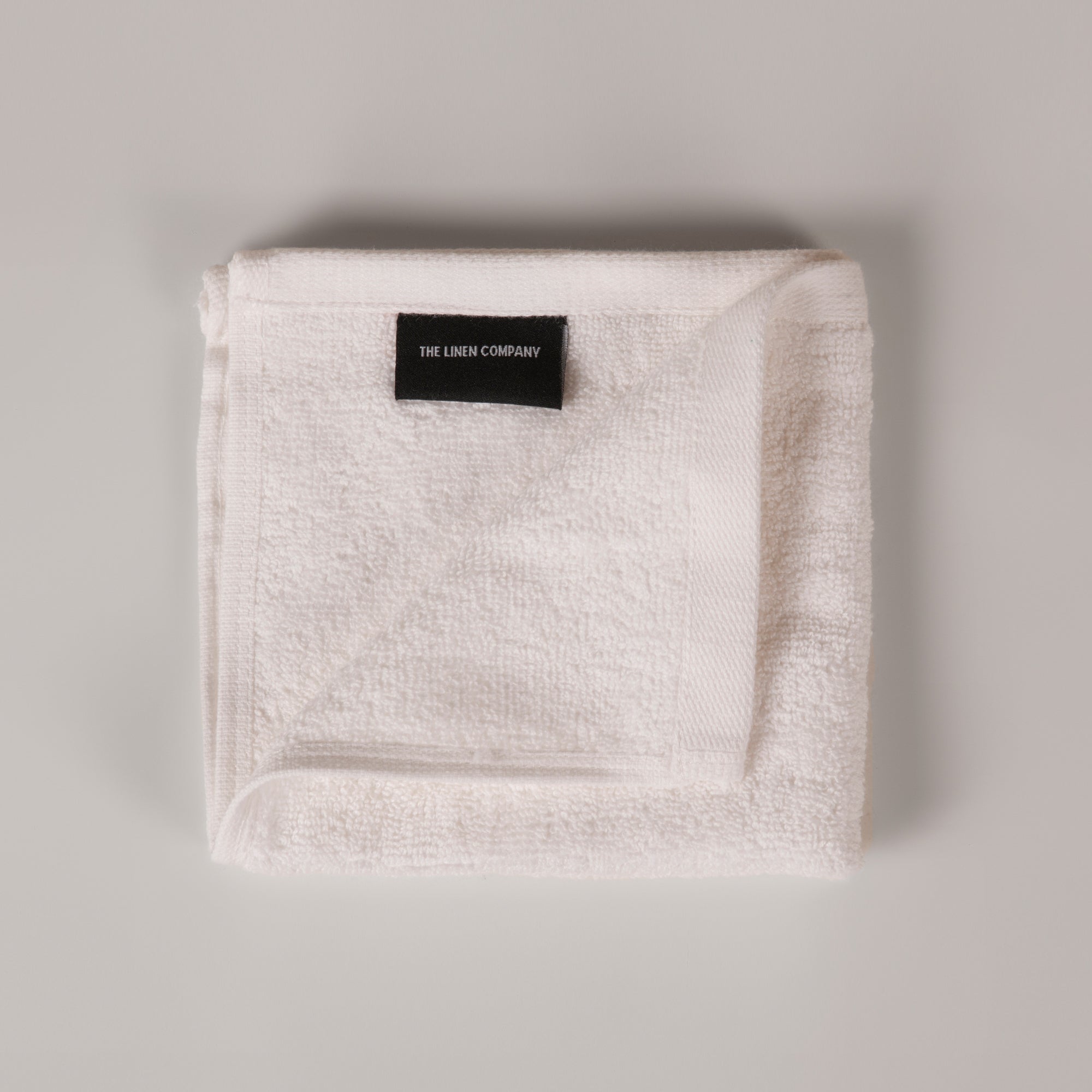 The Linen Company Accessories Wash White Plain Face Towel - Set of 3