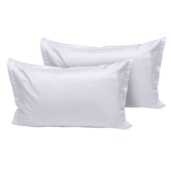 The Linen Company Bedding 30x20 White 750 Supima Wood Work Pillowcases