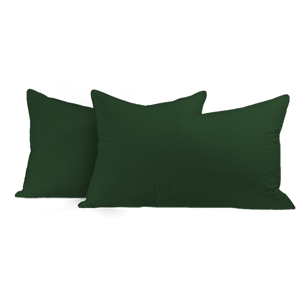 The Linen Company Bedding Bottle Green Solid Pillowcases