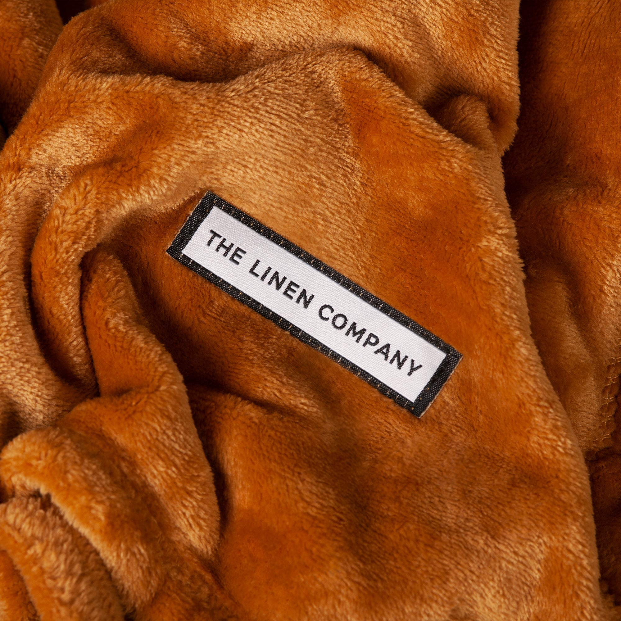 The Linen Company Bedding Camel Microfiber Plush Blanket