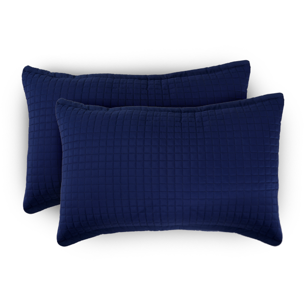 The Linen Company Bedding Dark Blue Microfiber Quilted Bedspread Set Dark Blue Microfiber Bedspread Set | Bedding | The Linen Company