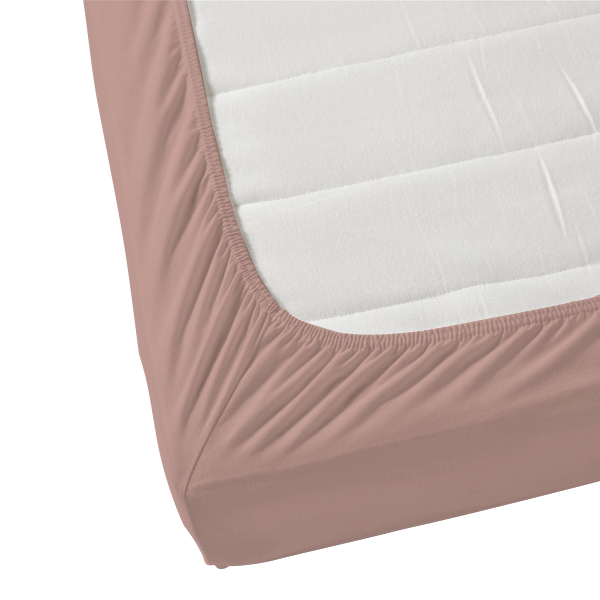 The Linen Company Bedding Fitted Sheet Set / King Blossom Pink Solid Bed Sheet Set