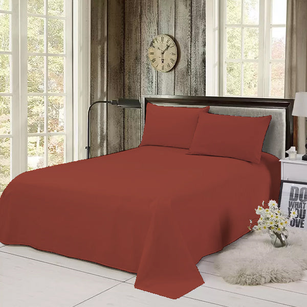 The Linen Company Bedding Flat Sheet Set / Single Rosa Solid Bed Sheet Set Rosa Solid Bed Sheet Set | Bedding | The Linen Company