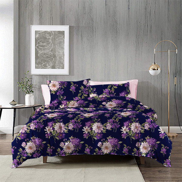 The Linen Company Bedding Flat Sheet Set / Twin Plum Blossom Bed Sheet Set