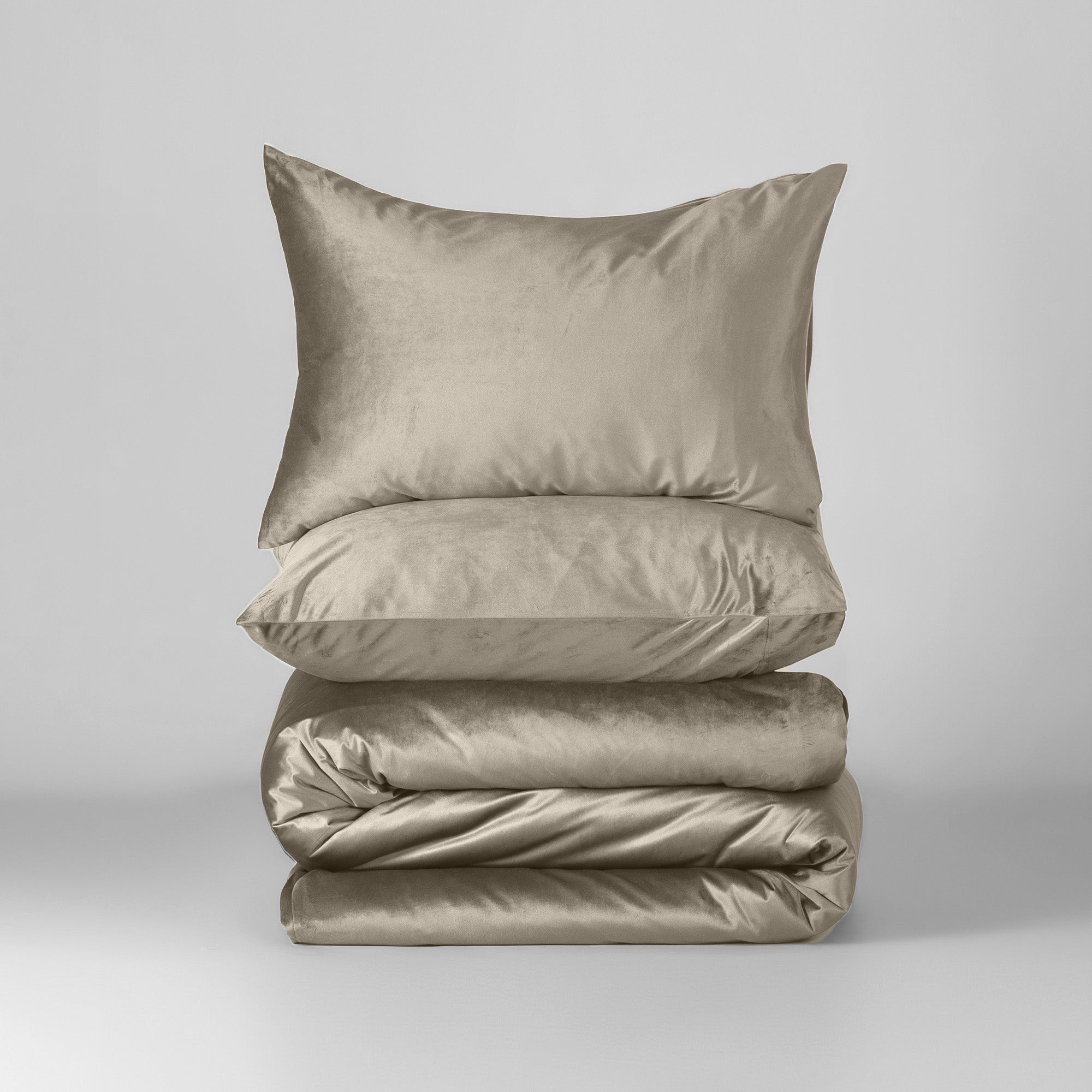 The Linen Company Bedding Golden Glow Velvet Duvet Cover Set