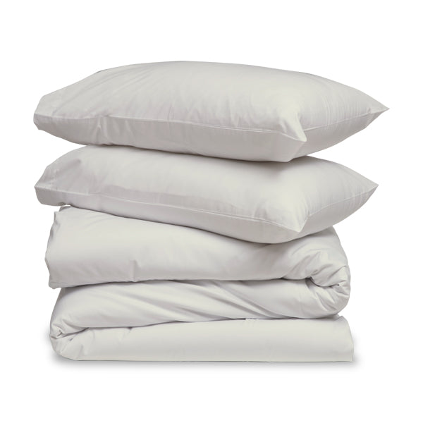 The Linen Company Bedding Ivory Solid Duvet Cover Set