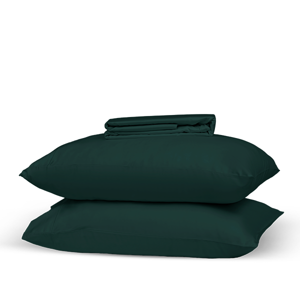 The Linen Company Bedding King Emerald Green Microfiber Bed Sheet Set