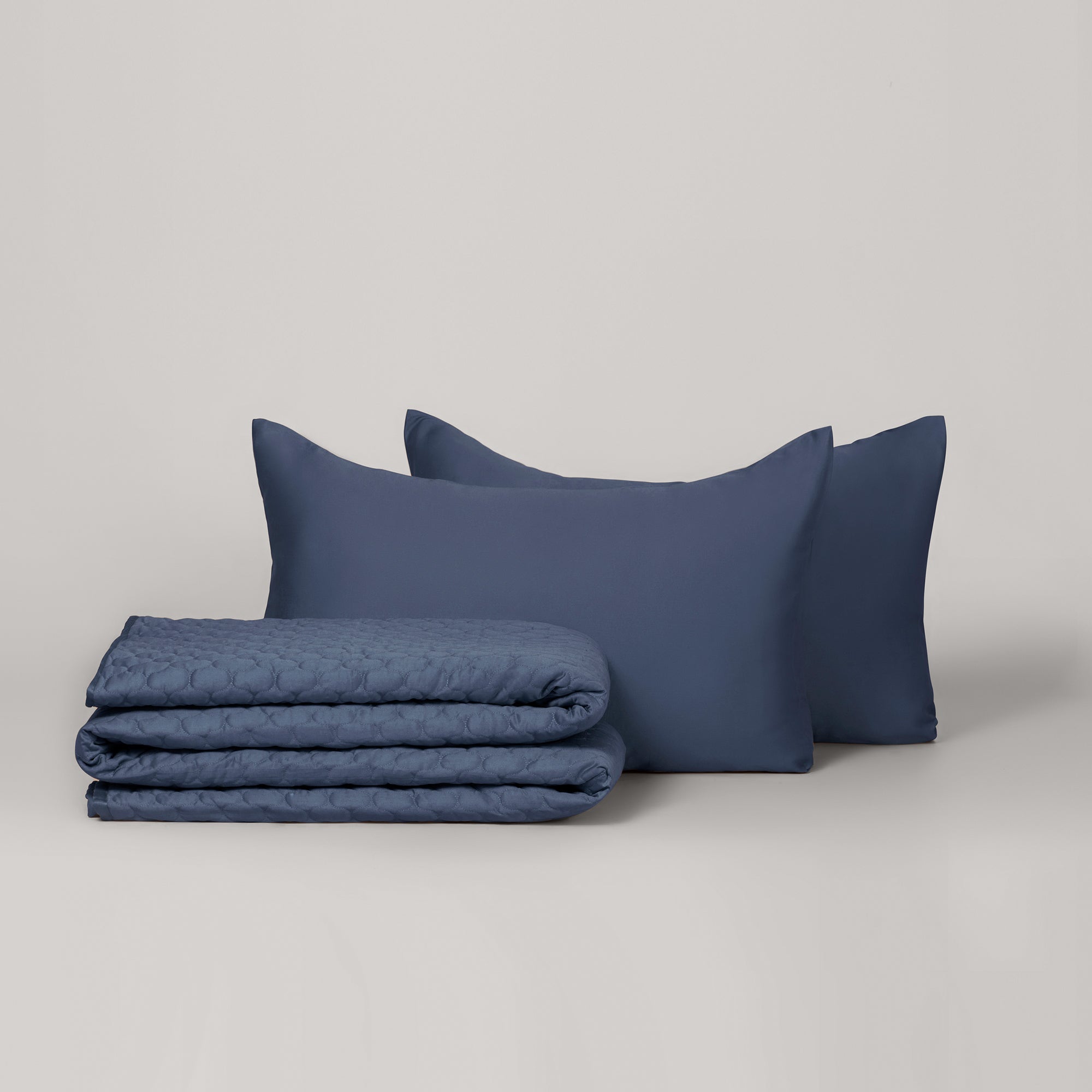 The Linen Company Bedding King Midnight Blue Bedspread Set
