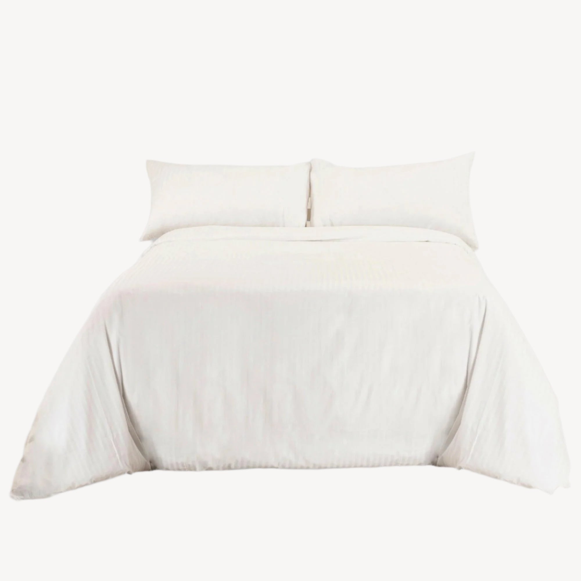 The Linen Company Bedding King Pearl Duvet Cover Set