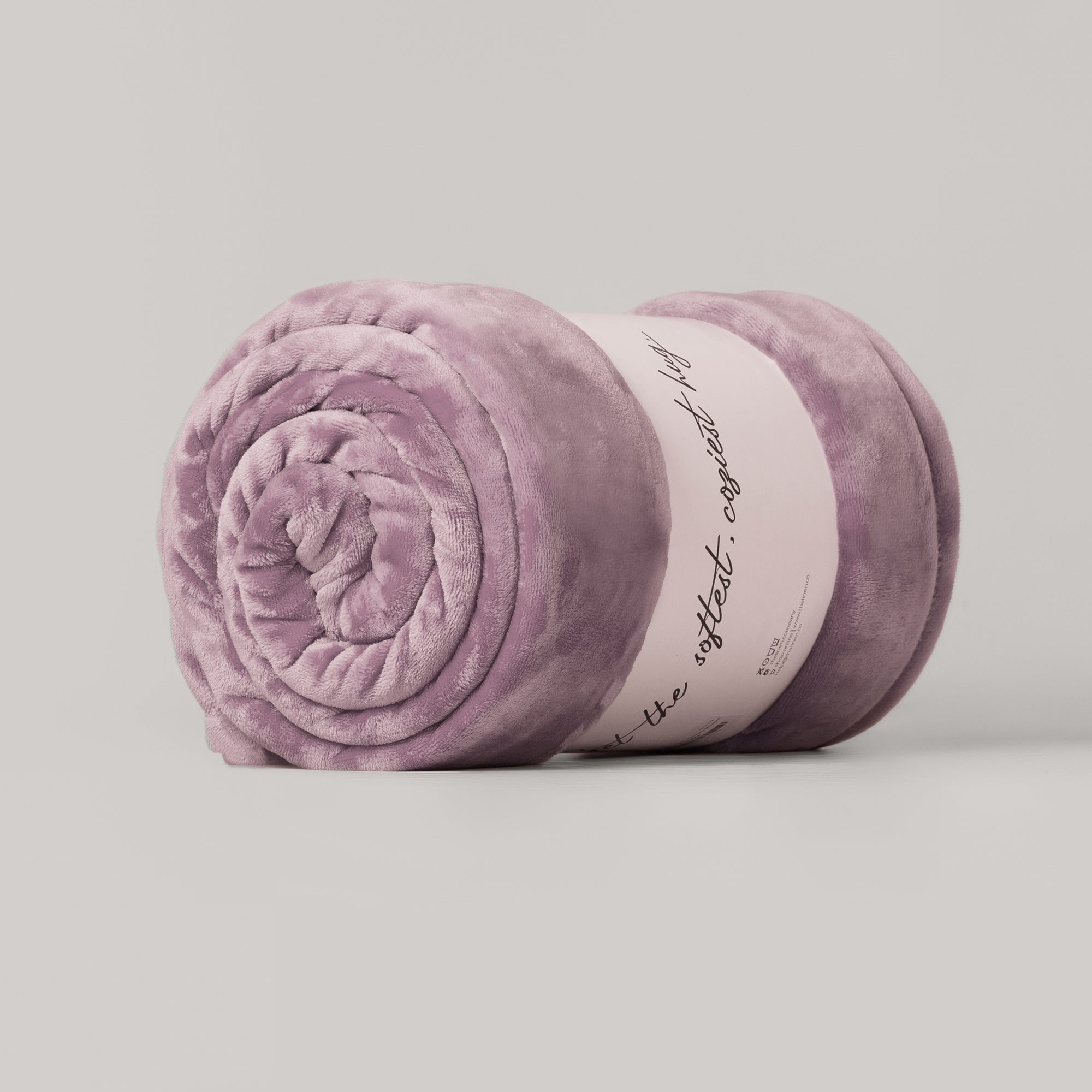 The Linen Company Bedding Lavender Microfiber Plush Blanket