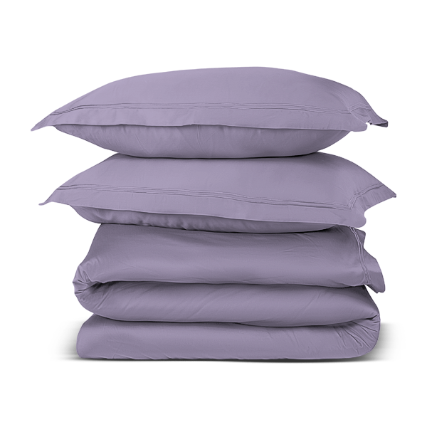 The Linen Company Bedding Lavender Solid Duvet Cover Set