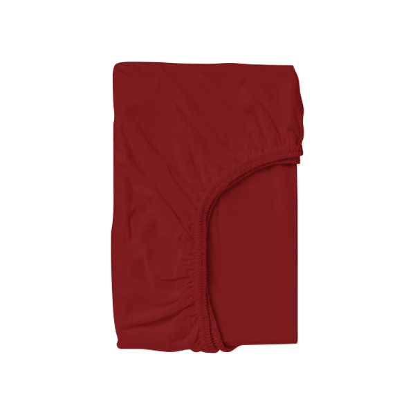 The Linen Company Bedding Maroon Solid Bed Sheet Set