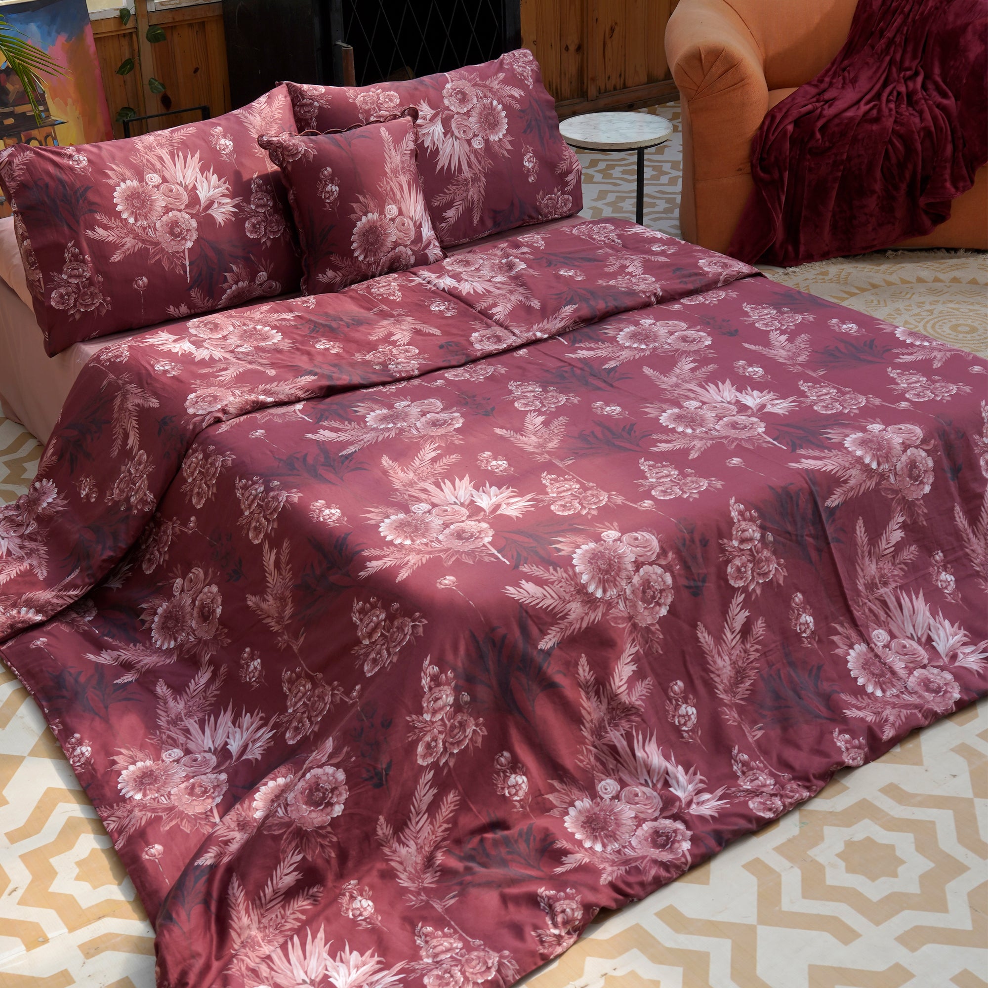 The Linen Company Bedding Mulberry Medley Duvet Cover Set